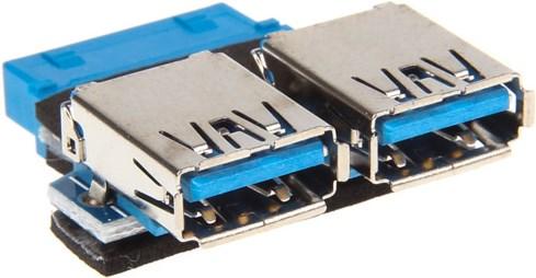 Image du produit InLine Adaptateur interne USB 3.0 vers externe USB 3.0 - carte électronique (USB-A, 5 cm)