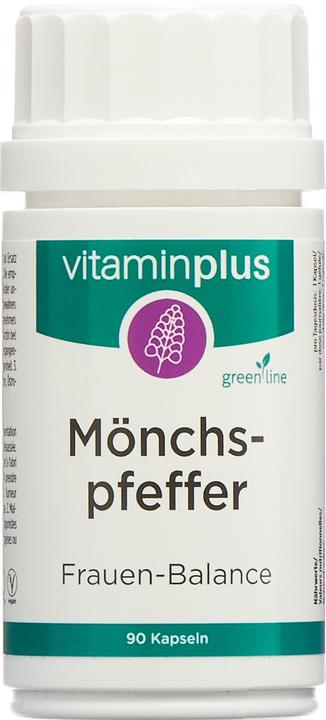 Produktbild Vitaminplus Moenchspfeffer Kaps Ds 90 (90 Stück, Kapseln)