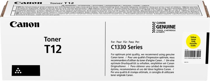 Nutritional values and ingredients Canon Toner T12 (Y)