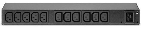 Actual product image APC PDU 19 inch 1U Basic 13xC13 input C2