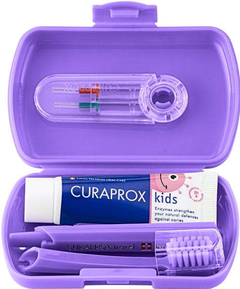 Produktbild Curaprox kids Travel Set violett Box (1 x)