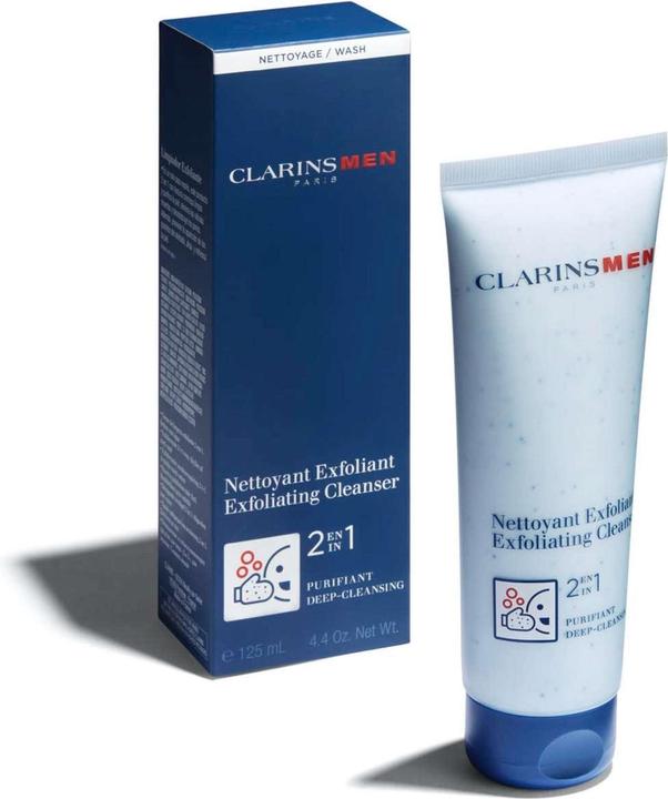 Actual product image Clarins Men Nettoyant Exfoliant (Cleaning cloths, 125 ml)