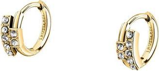 Image du produit Trussardi - T-Logo T-Logo Zirconia Gold Plated Hoop Earrings TJAXC87 (Zircone)