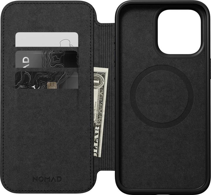 Image du produit Nomad Modern Leather Folio iPhone 15 Pro Max Noir (Apple iPhone 15 Pro Max)