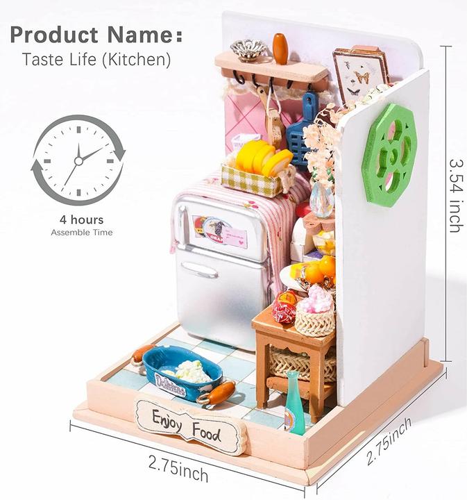 Actual product image Robotime Rolife DYI House: a slice of life - Kitchen