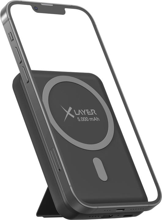 Produktbild Xlayer MagFix Pro 2in1 Powerbank mit Standfuss 5000 mAh (5000 mAh, 18.50 Wh)