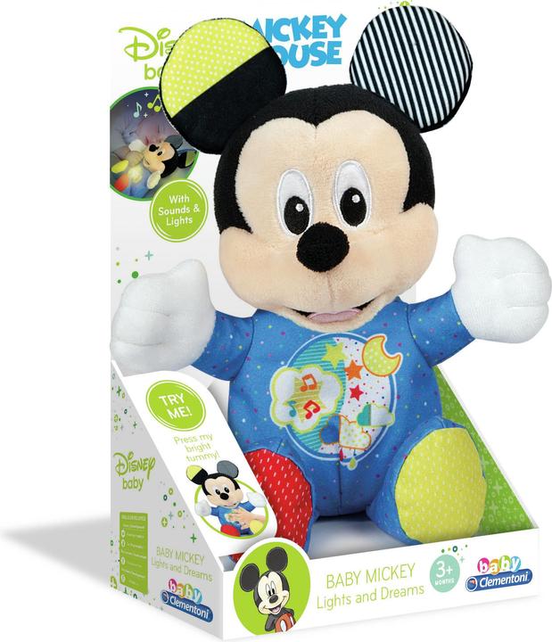 Produktbild Clementoni Mickey Mouse Plüschtier mit Musik und Licht (28 cm)