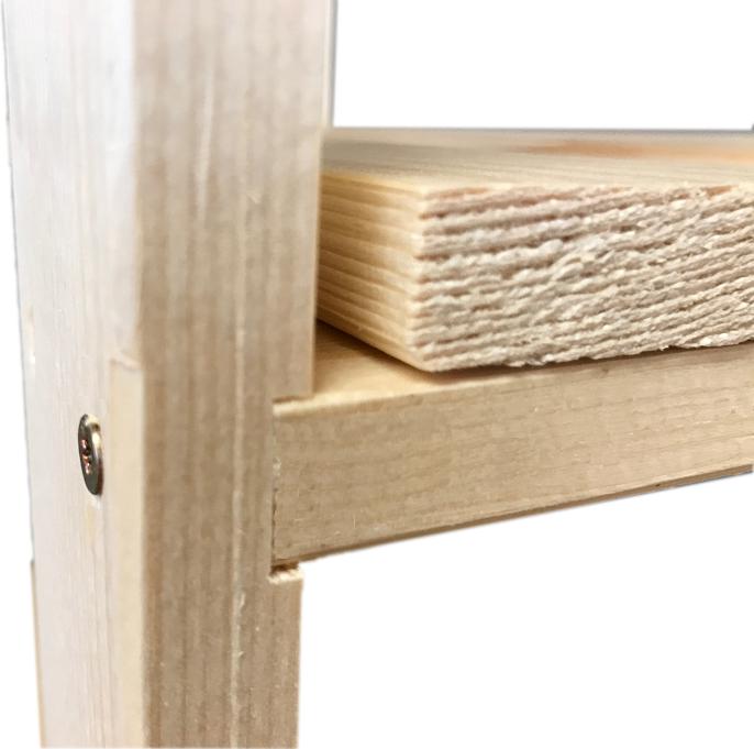 Image du produit DIY-Wood Etagère d'angle Haute (40 x 80 x 170 cm)