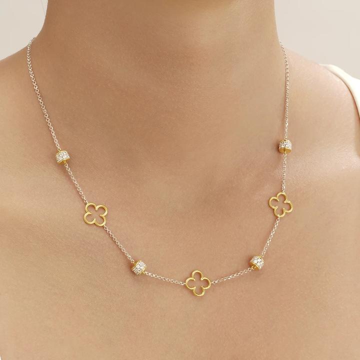 Immagine prodotto Charles Garnier Catena d'argento bicolore, zirconi (Argento 925)