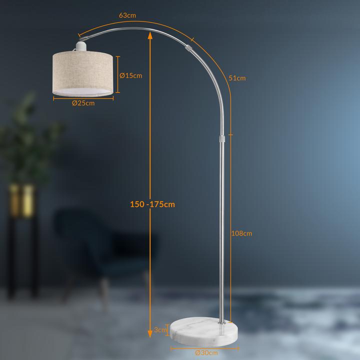 Image du produit Monzana Lampadaire arc (E27)
