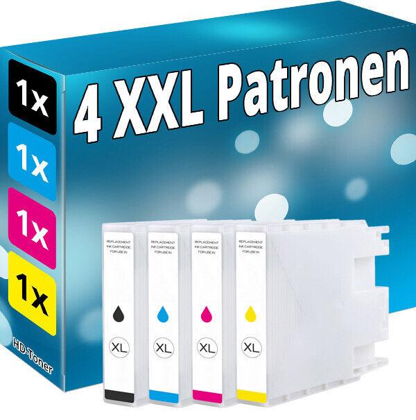 Actual product image Druckfuxx 4x XL Tinte Patronen für Epson WorkForce Pro WF-C-8190 DTW WF-C8610 DW