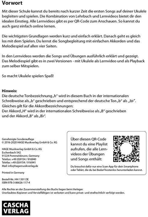 Produktbild Ukulele - Schnell und einfach lernen (Deutsch, Cascha, 2018)