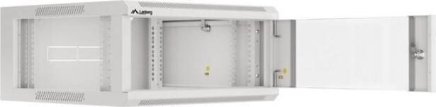 Produktbild Lanberg Szafa Instalacyjna Rack Wisząca 19 4u 600 Szara Drzwi Szklane (Złożona) (19 Zoll Rack)
