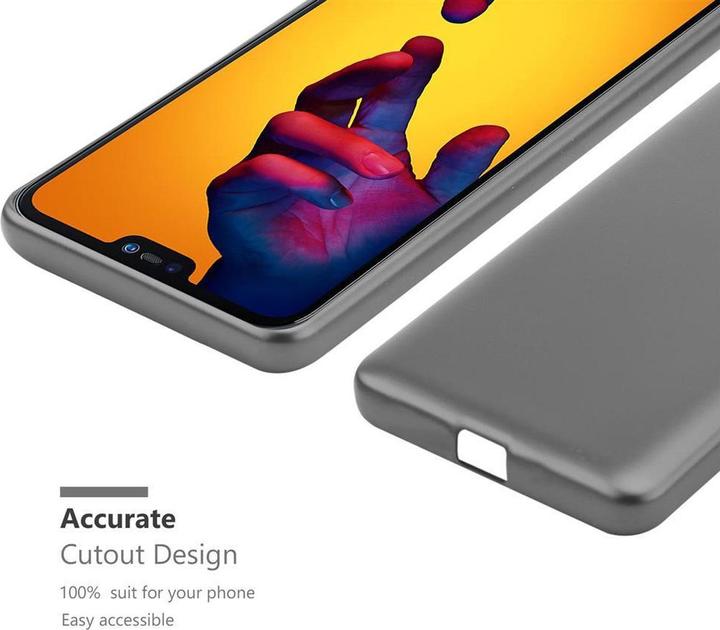 Actual product image Cadorabo TPU Matt Metallic Cover (Huawei P20 Lite)