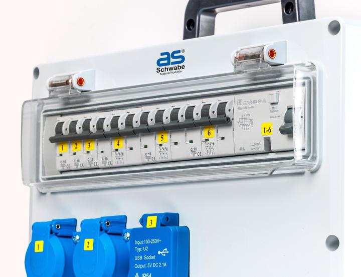 Produktbild As - Schwabe Wandverteiler mit Anbaustecker