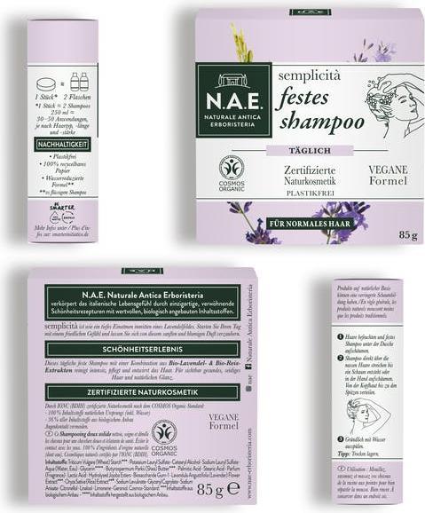 Actual product image N.A.E. Semplicità (Solid shampoo)