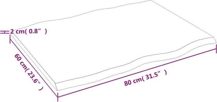 Produktbild VidaXL Chaim (80 x 60 x 2 cm)