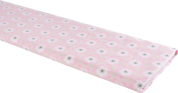 Produktbild Rico Design Baumwoll-Stoff Popeline "Sakura Blüten Rosé", 140 cm breit, Meterware
