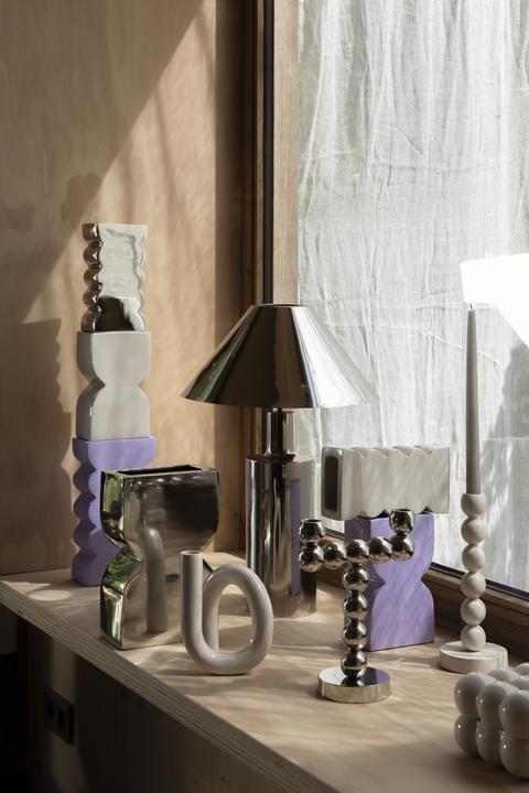 Actual product image Zuiver Table Lamp Wonders - Shiny Silver (E27)