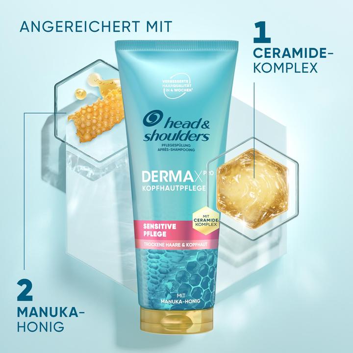 Produktbild Head & Shoulders Derma x Pro Spülung Sensitive Pflege Pflegespülung (220 ml, Flüssiges Shampoo)