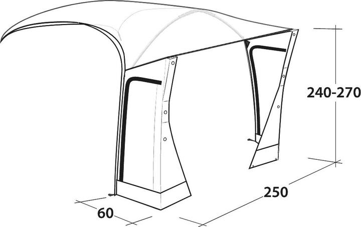 Produktbild Outwell Tall Connection Crossville 250SA (3.10 kg)