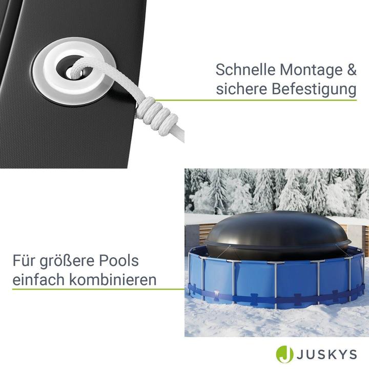 Image du produit Juskys Couverture de piscine gonflable ronde
