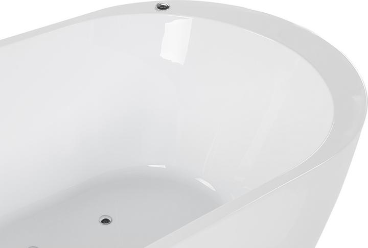 Produktbild Beliani Whirlpool Badewanne freistehend weiss mit LED 170 x 80 cm NEVIS (237 l, 170 cm, 80 cm)