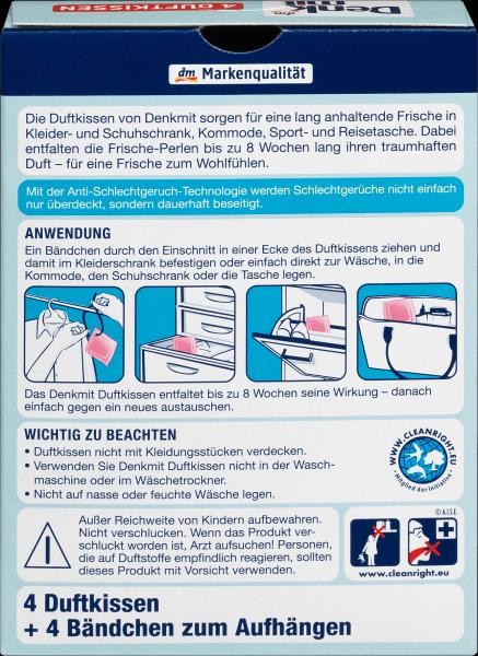Actual product image dm Denkmit Laundry Fragrance Pillow Sensual Fresh