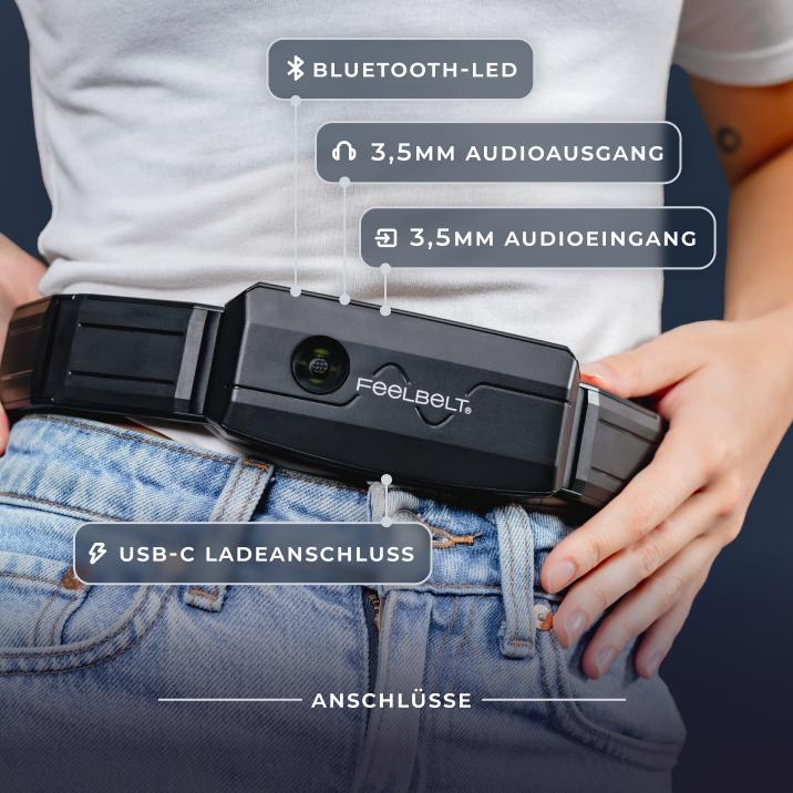 Actual product image Feelbelt Haptic Feedback Belt - Size 2 (Switch, PC, PS4, PS5)