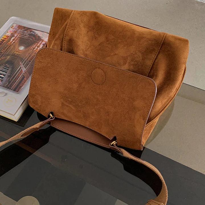 Produktbild Only-Bags.Store Mode Umhängetaschen Retro Pu Leder Klappe Crossbody Tasche Messenger Handtasche Clutch Geldbörse