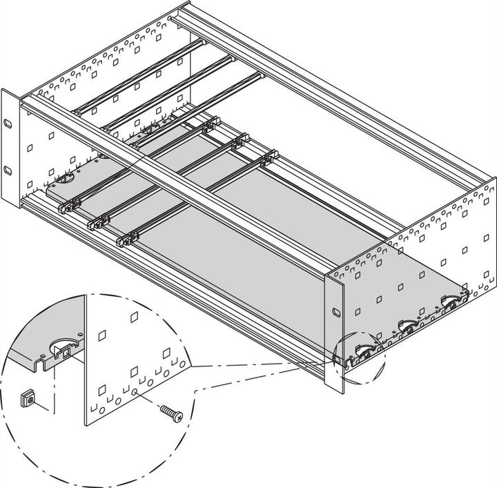 Schroff Montageplatte Standard - MONTAGEPLATTE 220T 84TE