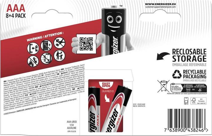 Actual product image Energizer Max (12 pcs., AAA)