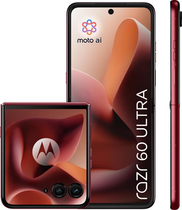 Motorola Razr 60 Ultra (512 GB, Pantone Rio Red, 6.96", SIM + eSIM, 50 Mpx, 5G)
