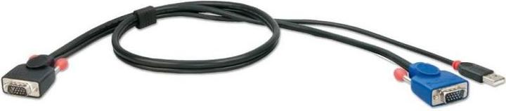 Lindy Câble système KVM Switch KVM Combo série USB 1m. HD15M - HD15M+USB-AM, 3m