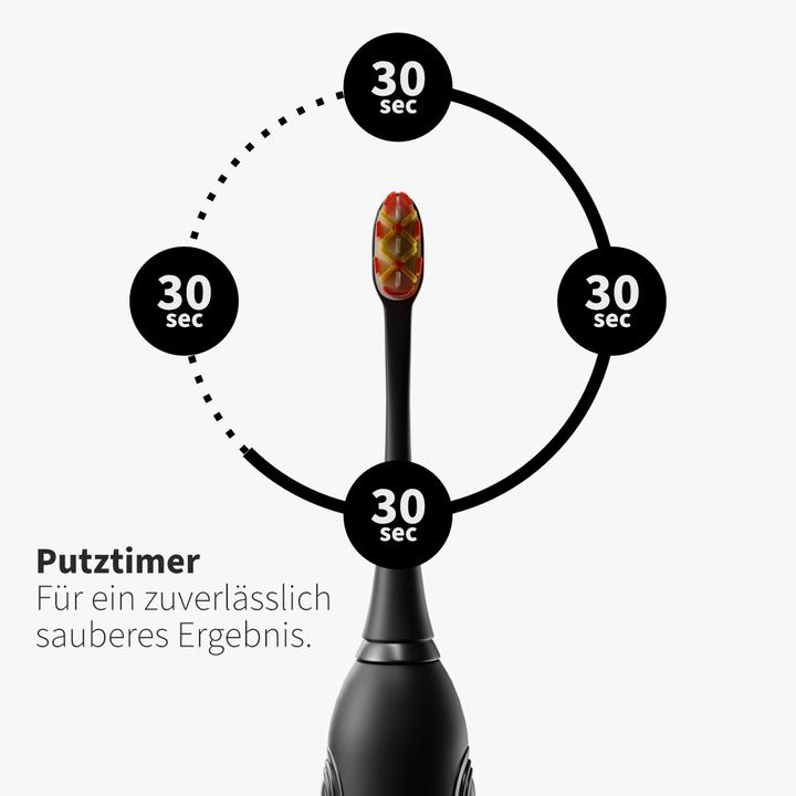 Produktbild Zahnheld Schallzahnbürste & Natural White Schwarz (Schallzahnbürste)