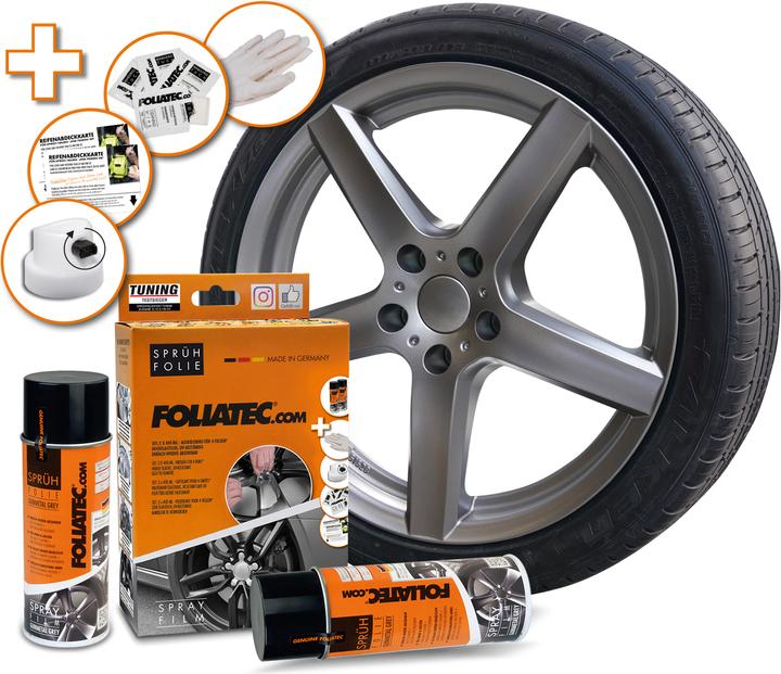 Actual product image Foliatec Spray foils gunmetal grey 2x400 ml