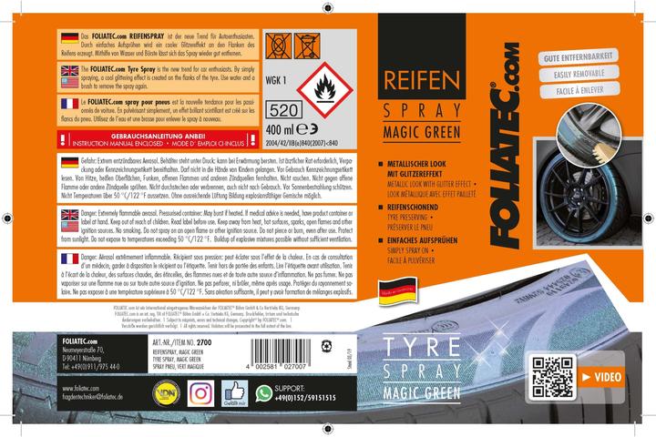 Produktbild Foliatec Reifenspray