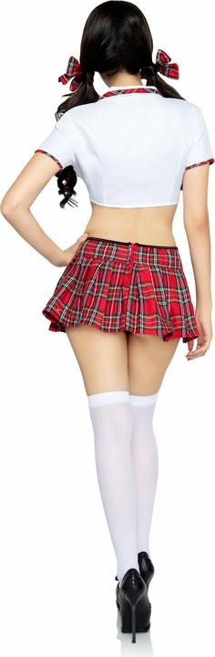 Actual product image Leg Avenue Classic Miss Collegiate costume red/white M/L (M, L)
