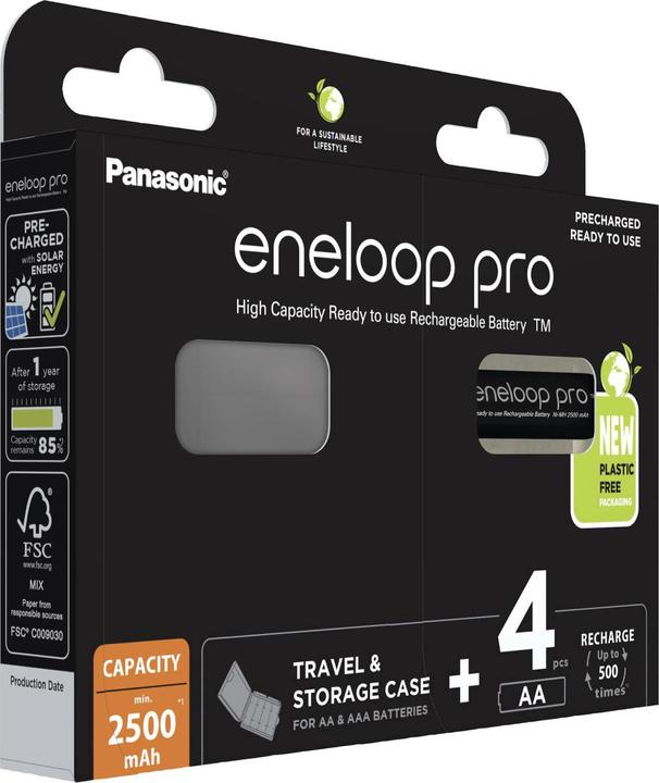 Panasonic eneloop pro HR06 Box Mignon (4 Stk., AA, 2500 mAh)