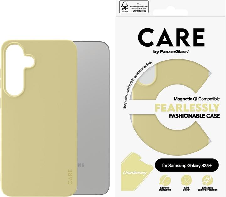 Produktbild PanzerGlass CARE by ® Fashionable Case Chardonnay m. Qi Compatible Samsung Galaxy S 2025 Plus, Cover (Samsung Galaxy S25+)