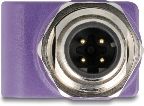 Produktbild Delock M12 Adapter D-kodiert 4 Pin Stecker zu RJ45 Buchse Ca