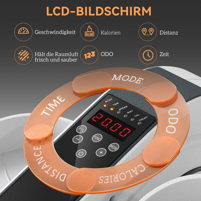 Produktbild Swisshandel24 Mini-Ellipsentrainer Untertisch Mini Crosstrainer für zuhause mit LCD-Monitor