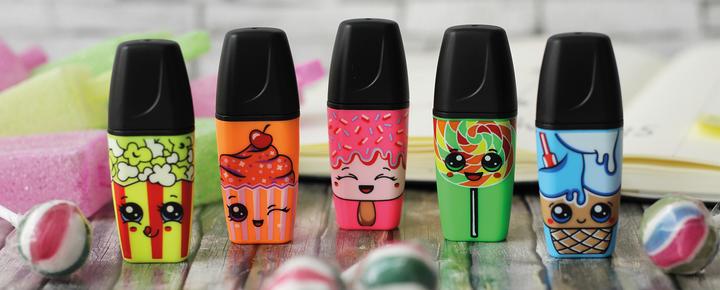 Produktbild STABILO BOSS MINI Sweet Friends Textmarker (Blau, Grün, Orange, Pink, Gelb, 5 mm)