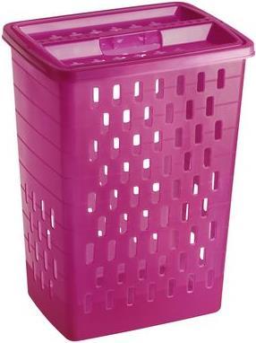 Rotho Wäschesammler Sunshine 40 Liter pink (40 l)