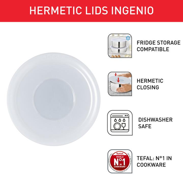 Produktbild Tefal Ingenio G6 Kunststoffdeckel Set 16/18/20cm (20 cm, Kunststoff)