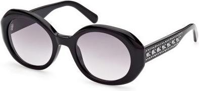 Produktbild Swarovski Outgetönt Acetat Schwarz Grau Rund