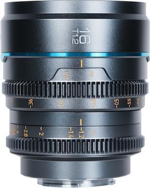 Immagine prodotto Sirui Obiettivo Cine Nightwalker Series 16mm T1.2 S35 a fuoco manuale (attacco E, grigio canna di fucile) (Sony E, APS-C / DX)