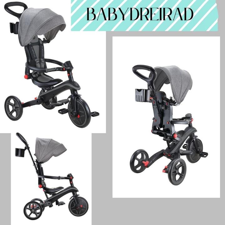 Actual product image Globber Explorer 4 in 1 Foldable Black Grey