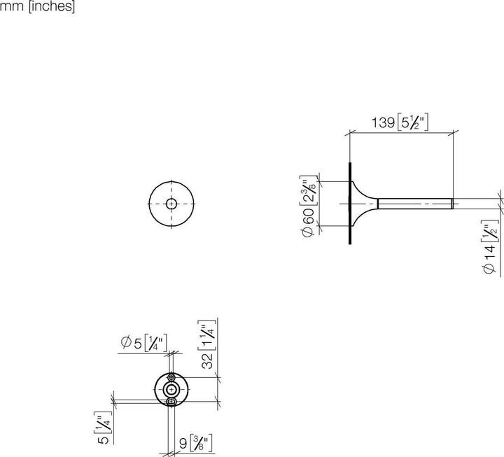 Actual product image Dornbracht VAIA spare paper roll holder, 83590809