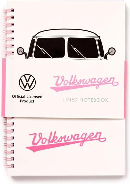 Produktbild Puckator Volkswagen VW T1 Bulli Summer Love A5 liniertes Notizbuch mit Spiralbindung (A5, Liniert, Harter Einband)